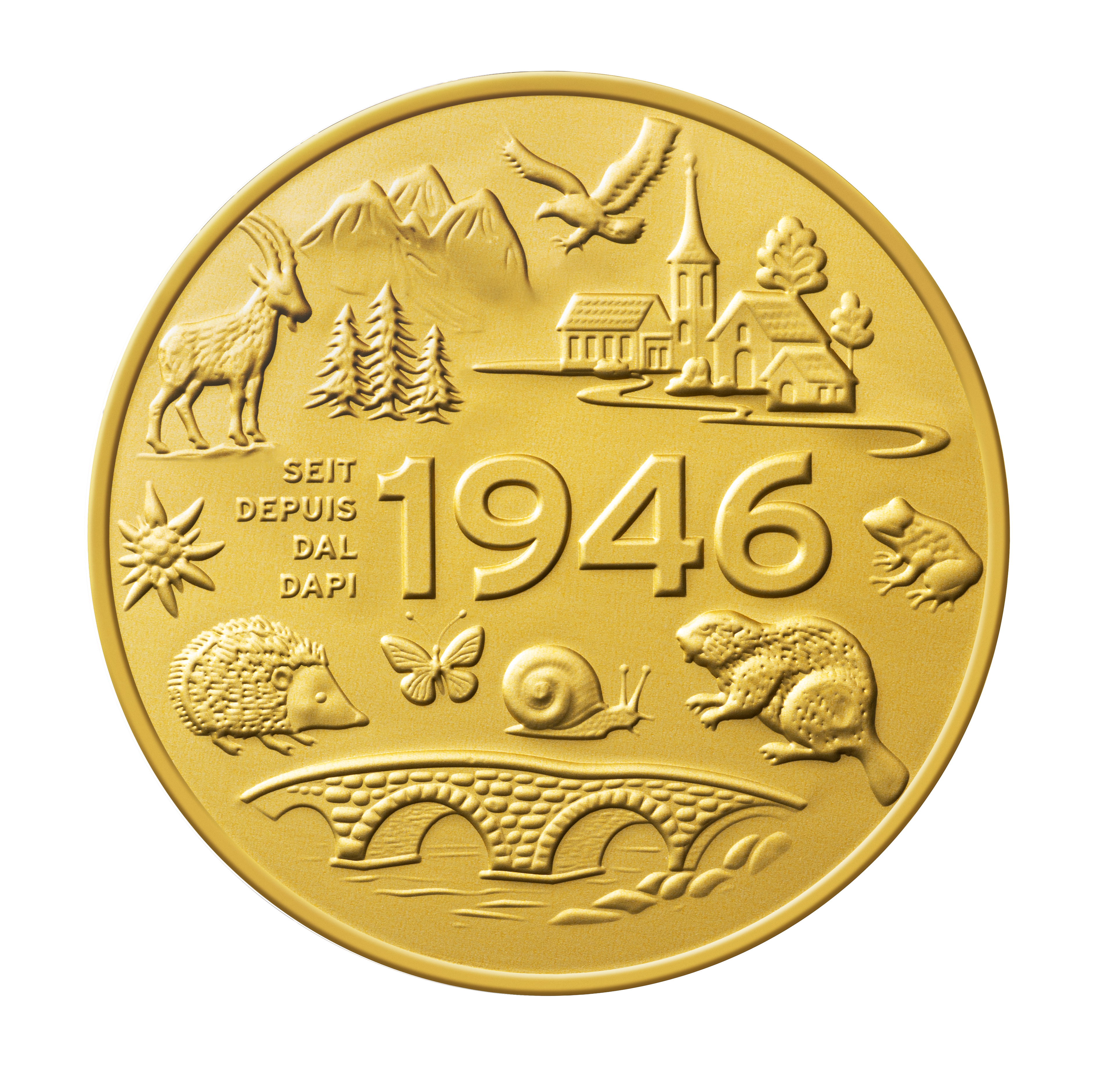 Jubiläums Schoggitaler 2026 Vorderseite